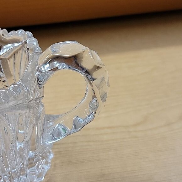 Creamer And Sugar Bowl Sunburst, Vintage Indiana Pressed glass. - Picture 9 of 11